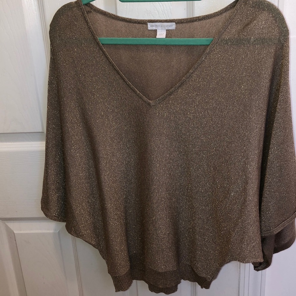 NY&Co gold glitter sweater - Picture 2 of 5